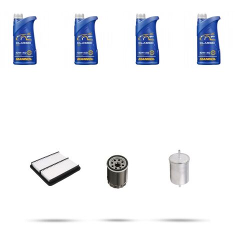 Kit tagliando 3 FILTRI e 4L OLIO compatibile con Dr 2 1.3 Bifuel 61kw dal 2010