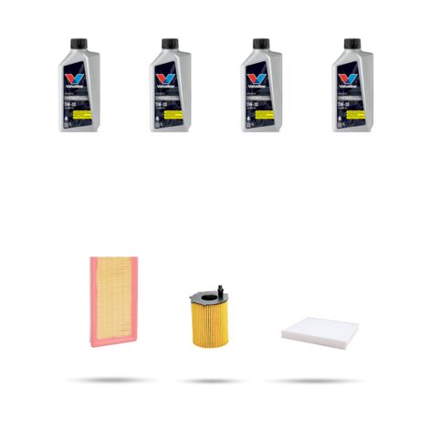 Kit tagliando 3 FILTRI e 4L OLIO compatibile con Fiat 500 L 0.9 Twin Air Turbo 77kw dal 2012