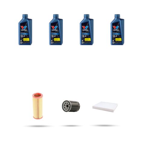 Kit tagliando 3 FILTRI e 4L OLIO compatibile con Fiat Doblo 1.6 16v 76kw dal 2001