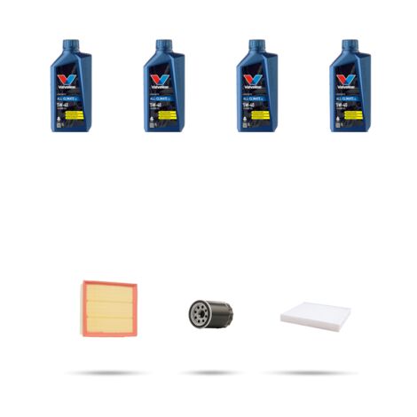 Kit tagliando 3 FILTRI e 4L OLIO compatibile con Fiat Multipla 1.6 Natural Power 77kw dal 2008