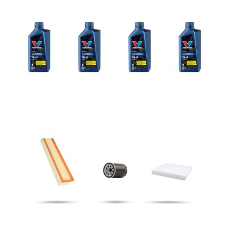 Kit tagliando 3 FILTRI e 4L OLIO compatibile con Fiat Panda II 1.4 Natural Power 57kw dal 2010