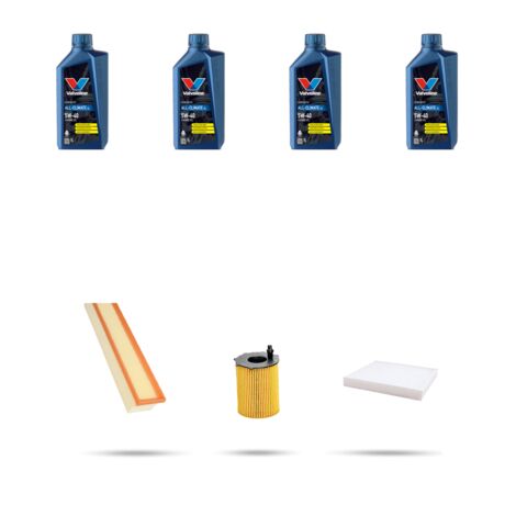Kit tagliando 3 FILTRI e 4L OLIO compatibile con Fiat Punto III 0.9 Bifuel 63kw dal 2012