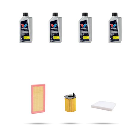 Kit tagliando 3 FILTRI e 4L OLIO compatibile con Fiat Punto III 0.9 Twin Airturbo 77kw dal 2014