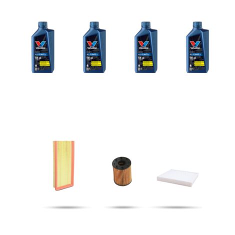 Kit tagliando 3 FILTRI e 4L OLIO compatibile con Fiat Punto III 1.4 MultiAir 77kw dal 2012