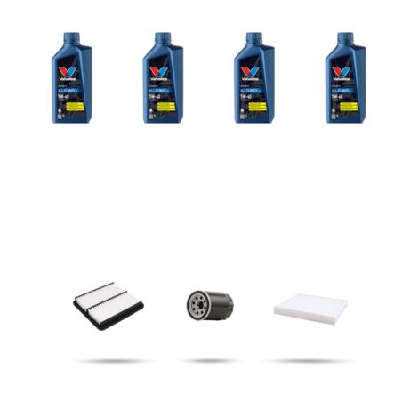 Kit tagliando 3 FILTRI e 4L OLIO compatibile con Fiat Sedici (189) 1.6 16v 79kw dal 2006