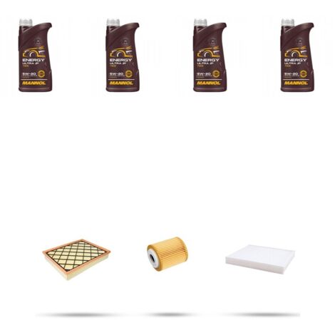 Kit tagliando 3 FILTRI e 4L OLIO compatibile con Ford Kuga III 1.5 Ecoblue 88kw dal 2019