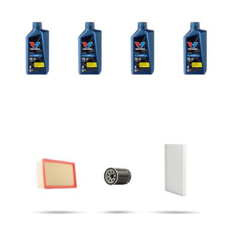 Kit tagliando 3 FILTRI e 4L OLIO compatibile con Ford Transit 2000 2.3 16v 107kw dal 2000