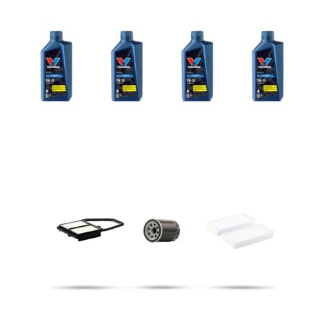 Kit tagliando 3 FILTRI e 4L OLIO compatibile con Honda Civic VII 1.7 88kw dal 2001