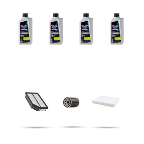 Kit tagliando 3 FILTRI e 4L OLIO compatibile con Honda Civic VIII 1.8 103kw dal 2006