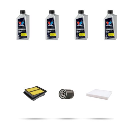 Kit tagliando 3 FILTRI e 4L OLIO compatibile con Honda Jazz II 1.4 61kw dal 2001