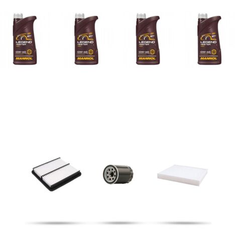 Kit tagliando 3 FILTRI e 4L OLIO compatibile con Honda Jazz III 1.2 66kw dal 2008