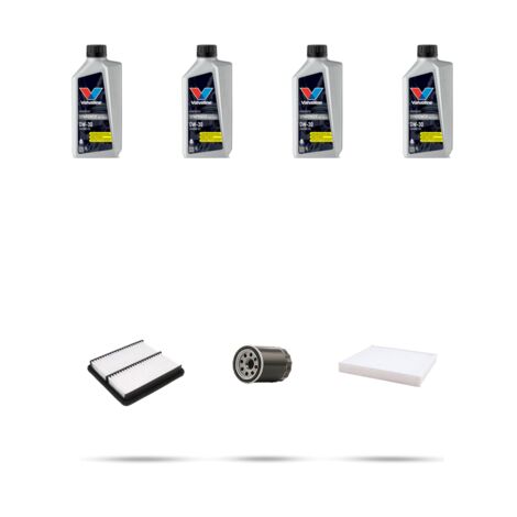 Kit tagliando 3 FILTRI e 4L OLIO compatibile con Honda Jazz III 1.4 74kw dal 2008