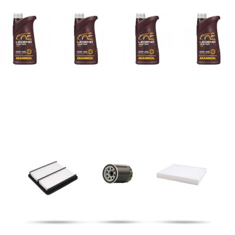 Kit tagliando 3 FILTRI e 4L OLIO compatibile con Honda Jazz III 1.5 88kw dal 2008