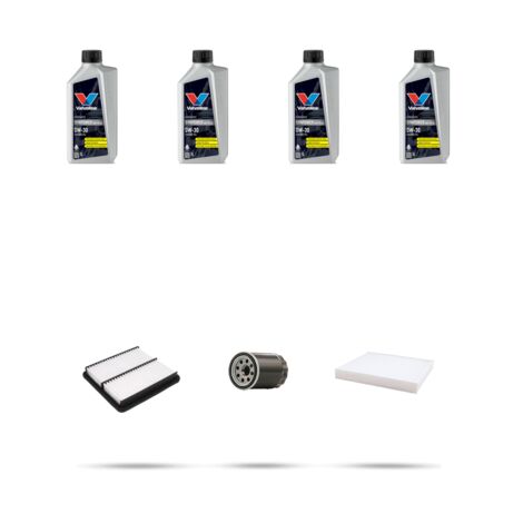 Kit tagliando 3 FILTRI e 4L OLIO compatibile con Honda Jazz III 1.5 88kw dal 2008