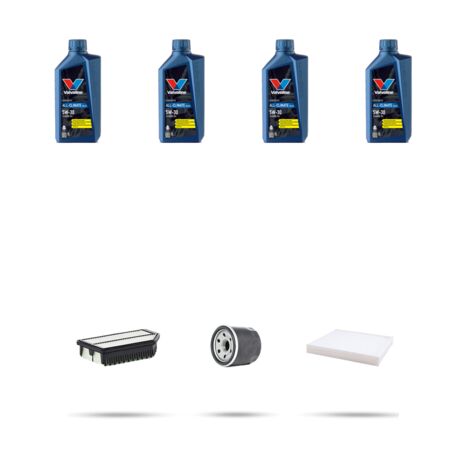 Kit tagliando 3 FILTRI e 4L OLIO compatibile con Hyundai Accent IV (RB) 1.4 74kw dal 2011