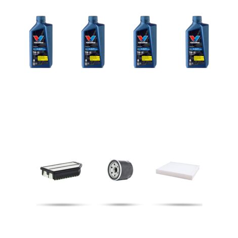 Kit tagliando 3 FILTRI e 4L OLIO compatibile con Hyundai Accent IV (RB) 1.4 79kw dal 2010