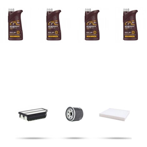 Kit tagliando 3 FILTRI e 4L OLIO compatibile con Hyundai Accent IV (RB) 1.4 79kw dal 2010