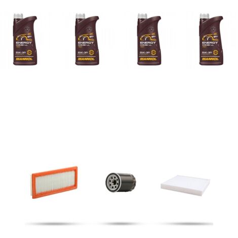 Kit tagliando 3 FILTRI e 4L OLIO compatibile con Hyundai Accent IV (RB) 1.4 Solaris 73kw dal 2015