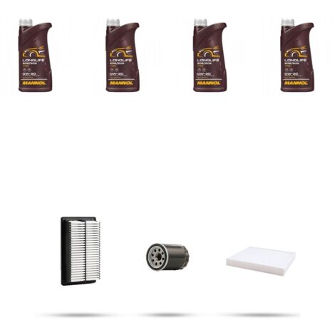 Kit tagliando 3 FILTRI e 4L OLIO compatibile con Hyundai Bayon 1.0 T-GDI 48v Hybrid 74kw dal 2021