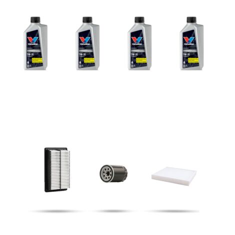 Kit tagliando 3 FILTRI e 4L OLIO compatibile con Hyundai Bayon 1.0 T-GDI 48v Hybrid 74kw dal 2021