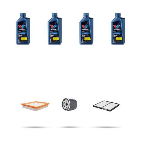 Kit tagliando 3 FILTRI e 4L OLIO compatibile con Hyundai Coupe II 2.0i 102kw (GK) dal 2002