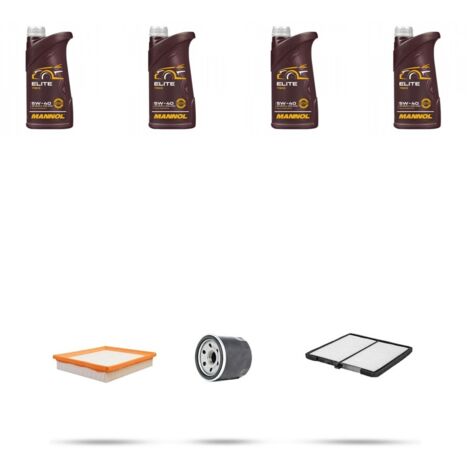 Kit tagliando 3 FILTRI e 4L OLIO compatibile con Hyundai Elantra 1.6 XD 79kw dal 2000