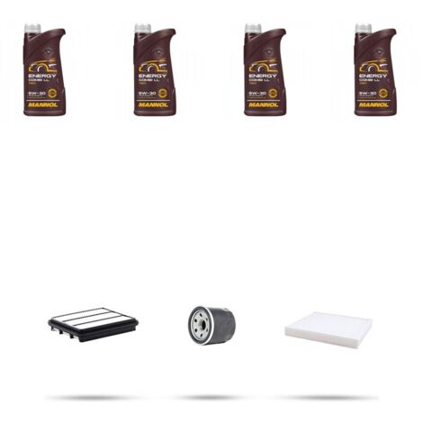 Kit tagliando 3 FILTRI e 4L OLIO compatibile con Hyundai Elantra III (MD) 1.8 110KW dal 2011