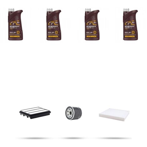 Kit tagliando 3 FILTRI e 4L OLIO compatibile con Hyundai Elantra III (MD) 2.0 112KW dal 2015