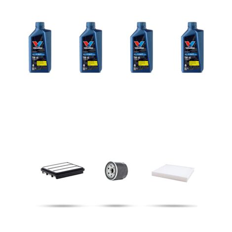 Kit tagliando 3 FILTRI e 4L OLIO compatibile con Hyundai Elantra III (MD) 2.0 112KW dal 2015
