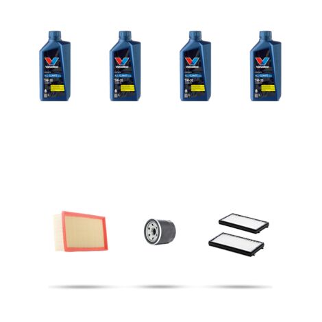 Kit tagliando 3 FILTRI e 4L OLIO compatibile con Hyundai Getz 1.6 78kw dal 2005