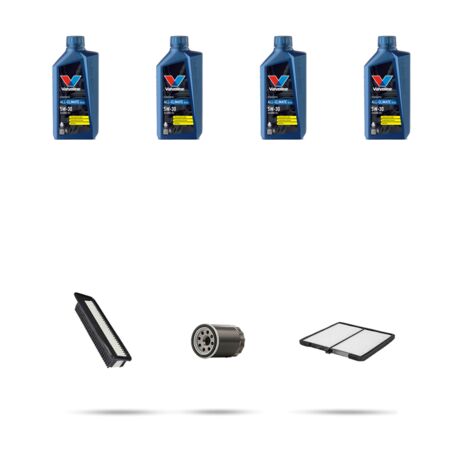 Kit tagliando 3 FILTRI e 4L OLIO compatibile con Hyundai i10 1.2 57kw dal 2008