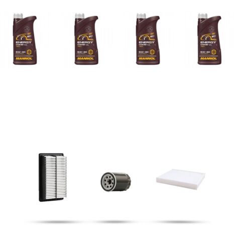 Kit tagliando 3 FILTRI e 4L OLIO compatibile con Hyundai i20 II 1.0 T-GDi 74KW dal 2016