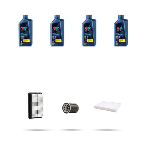 Kit tagliando 3 FILTRI e 4L OLIO compatibile con Hyundai i20 II 1.2 62kw dal 2014
