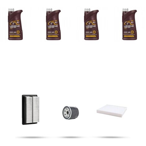 Kit tagliando 3 FILTRI e 4L OLIO compatibile con Hyundai i30 1.6 93kw dal 2007