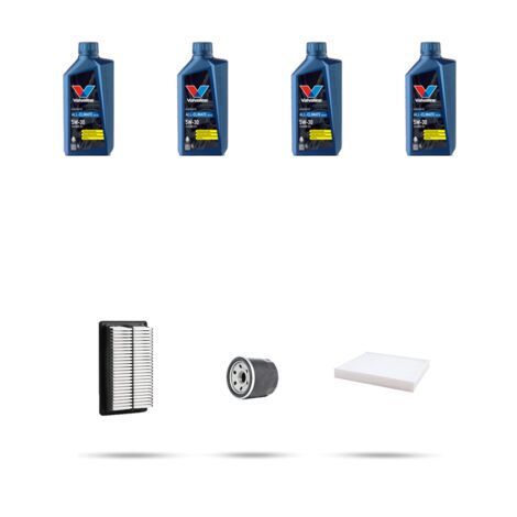 Kit tagliando 3 FILTRI e 4L OLIO compatibile con Hyundai i30 2.0 16V 105kw dal 2007