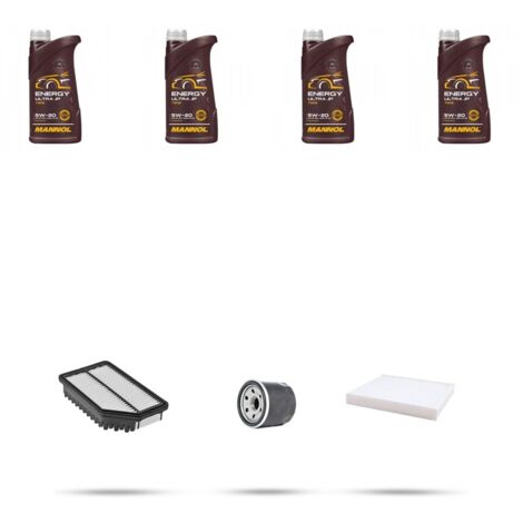 Kit tagliando 3 FILTRI e 4L OLIO compatibile con Hyundai i30 (GD) 1.4 73kw dal 2012