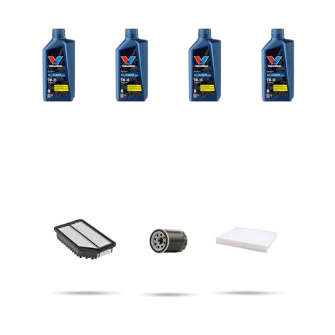 Kit tagliando 3 FILTRI e 4L OLIO compatibile con Hyundai i30 (GD) 1.4 GDi 74kw dal 2015