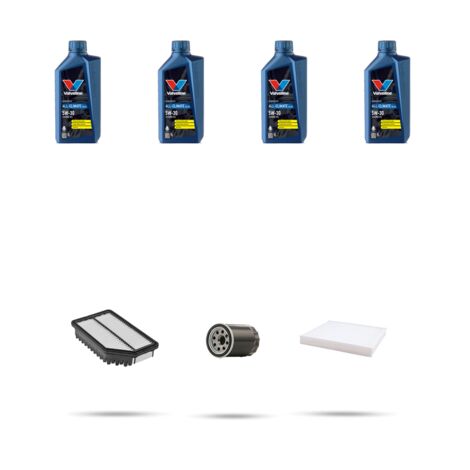 Kit tagliando 3 FILTRI e 4L OLIO compatibile con Hyundai i30 (GD) 1.4 MPI 74kw dal 2015