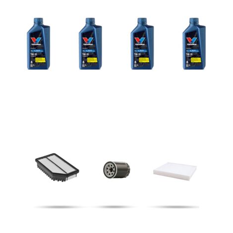 Kit tagliando 3 FILTRI e 4L OLIO compatibile con Hyundai ix20 1.4 16v 66kw dal 2010