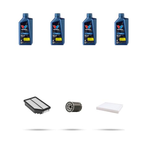 Kit tagliando 3 FILTRI e 4L OLIO compatibile con Hyundai ix20 1.4 74kw dal 2010