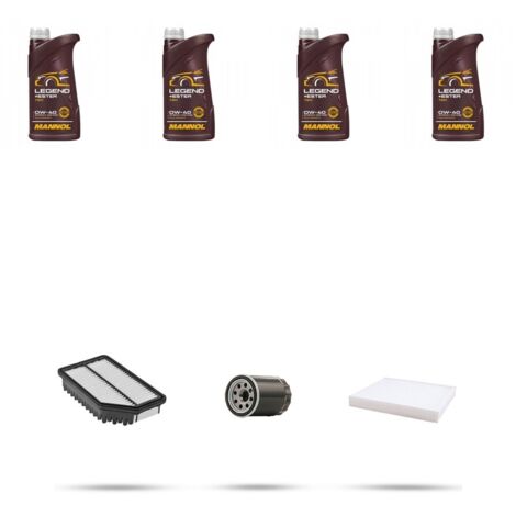 Kit tagliando 3 FILTRI e 4L OLIO compatibile con Hyundai Ix35 1.6 99kw dal 2010