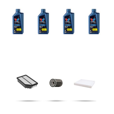 Kit tagliando 3 FILTRI e 4L OLIO compatibile con Hyundai Ix35 2.0 110kw dal 2013