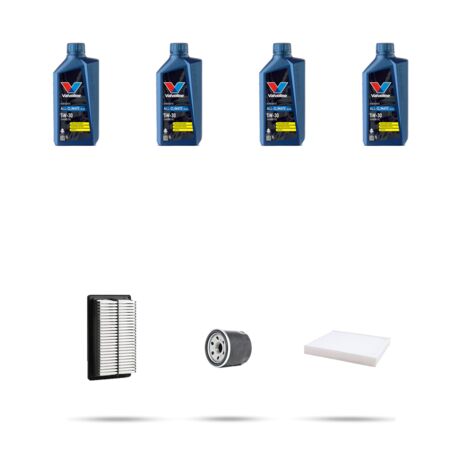 Kit tagliando 3 FILTRI e 4L OLIO compatibile con Hyundai Kona 1.0 T-GDI 88kw dal 2017
