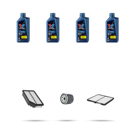 Kit tagliando 3 FILTRI e 4L OLIO compatibile con Hyundai Matrix 1.6 76kw dal 2001