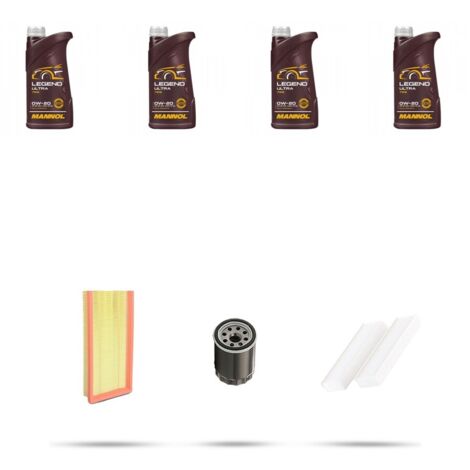 Kit tagliando 3 FILTRI e 4L OLIO compatibile con Jeep Avenger J2 1.2 74kw dal 2022