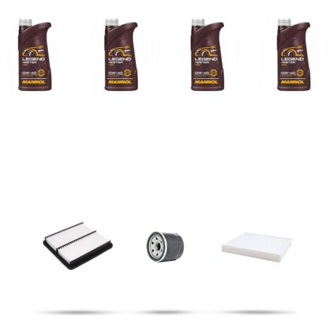 Kit tagliando 3 FILTRI e 4L OLIO compatibile con Kia Cee D (ED) 1.4 80kw dal 2007