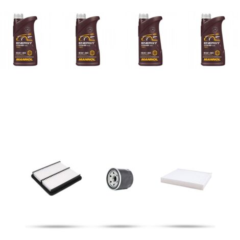 Kit tagliando 3 FILTRI e 4L OLIO compatibile con Kia Cee D (ED) 1.4 LPG 64kw dal 2011