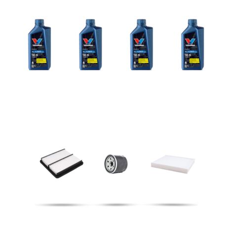 Kit tagliando 3 FILTRI e 4L OLIO compatibile con Kia Cee D (ED) 1.6 LPG 91kw dal 2008