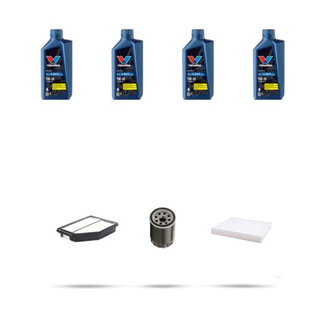 Kit tagliando 3 FILTRI e 4L OLIO compatibile con Kia Cee D II (FD) 1.4 MPI 74kw dal 2015