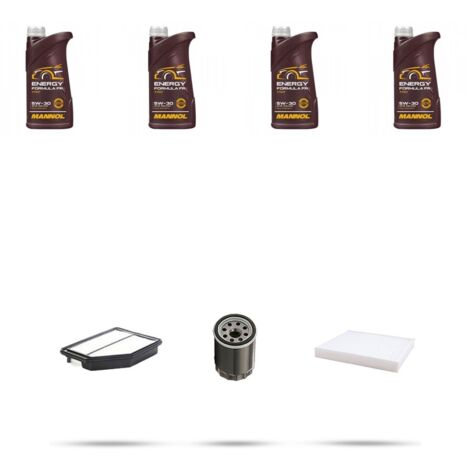 Kit tagliando 3 FILTRI e 4L OLIO compatibile con Kia Cee D II (FD) 1.4 MPI 74kw dal 2015